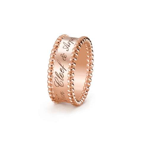 Van Cleef & Arpels VCARN32400 ring Perlée signature ring Rose gold 1