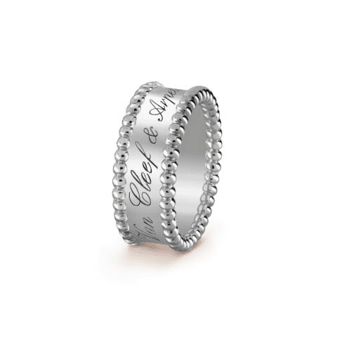 Van Cleef & Arpels VCARN32300 Perlée signature ring White gold ring 1