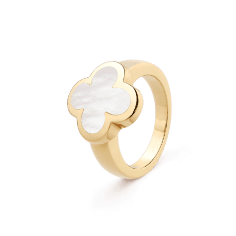 Van Cleef & Arpels VCARA35900 Pure Alhambra ring Yellow gold Mother-of-pearl ring 1