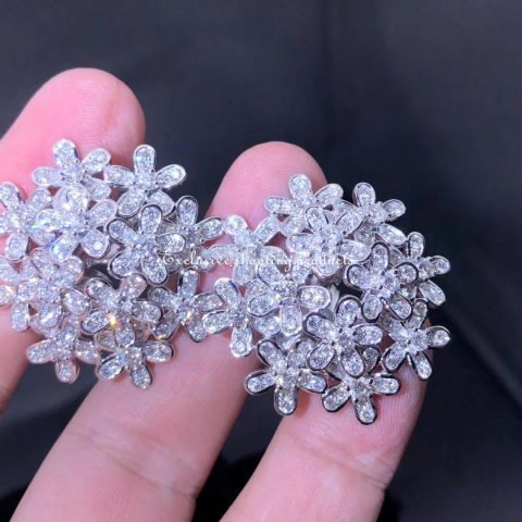 Van Cleef & Arpels VCARB14100 Socrate Earclips Diamond White Gold Earrings 6