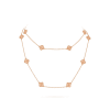Van Cleef & Arpels VCARN9T000 Vintage Alhambra long necklace 20 motifs Rose gold necklace 1