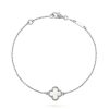 Van Cleef & Arpels VCARF68800 Sweet Alhambra bracelet White gold Mother-of-pearl bracelet 1