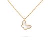 Van Cleef & Arpels VCARF69300 Sweet Alhambra butterfly pendant Yellow gold Mother-of-pearl Necklace 2 Van Cleef & Arpels VCARF69300 Sweet Alhambra butterfly pendant Yellow gold Mother-of-pearl Necklace 1