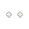 Van Cleef & Arpels VCARG12000 Sweet Alhambra earstuds White gold Mother-of-pearl Earrings 1