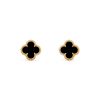 Van Cleef & Arpels VCARA44900 Sweet Alhambra earstuds Yellow gold Onyx Earrings 1