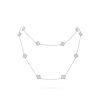 Van Cleef & Arpels VCARO85A00 Sweet Alhambra long necklace 16 motifs White gold Diamond necklace 1