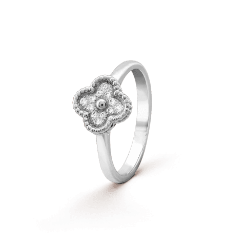 Van Cleef & Arpels VCARO85800 Sweet Alhambra ring White gold Diamond ring 1