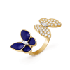 Van Cleef & Arpels VCARP3DN00 Two Butterfly Between the Finger ring Yellow gold Diamond Lapis Lazuli ring 1