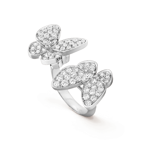 Van Cleef & Arpels VCARO61900 Two Butterfly Between the Finger ring White gold Diamond ring 1