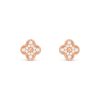 Van Cleef & Arpels VCARP2R500 Vintage Alhambra Earrings Rose Gold Diamond 1