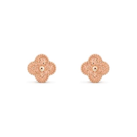 Van Cleef & Arpels VCARN9T400 Vintage Alhambra earrings Rose gold 1