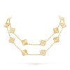 Van Cleef & Arpels VCARP4KM00 necklace Vintage Alhambra long 20 motifs Yellow gold Diamond necklace 1