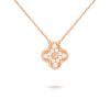 Van Cleef & Arpels VCARP2R300 Vintage Alhambra pendant Rose gold Diamond Necklaces 1