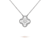 Van Cleef & Arpels VCARA46100 Vintage Alhambra pendant White gold Diamond Necklaces 1