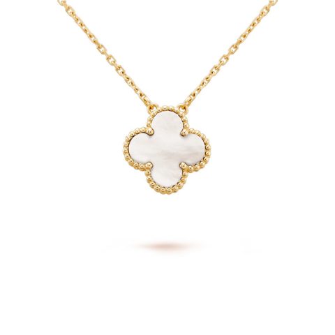 Van Cleef & Arpels VCARA45900 Vintage Alhambra Necklaces Yellow gold Mother-of-pearl pendant 1
