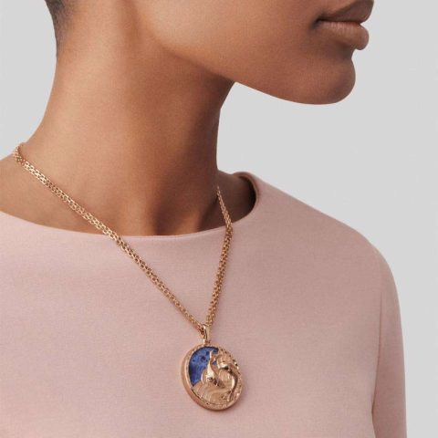 Van Cleef & Arpels VCARP9RG00 Zodiaque long necklace Piscium (Pisces) Rose gold Sodalite 6