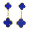 Van Cleef & Arpels VCARD78800-Lapis Lazuli Magic Alhambra earrings 2 motifs Yellow gold Lapis Lazuli 1