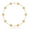 Van Cleef & Arpels necklace VCARO1ID00 Vintage Alhambra 10 motifs 18K yellow gold necklace 1