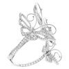 Van Cleef & Arpels Bracelet Flying Butterfly Hinged Bangle Cuff Bracelet Set in 18K White Gold Bracelet 1