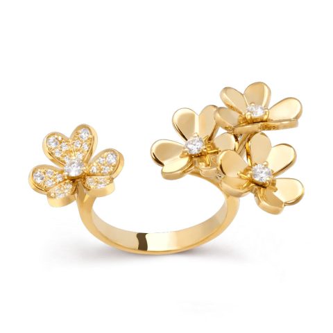 Van Cleef & Arpels VCARP3W500 Frivole Between the Finger Ring Yellow gold Diamond 10