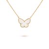 Van Cleef & Arpels VCARD99500 Lucky Alhambra butterfly pendant Yellow gold Mother-of-pearl pendant 1