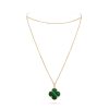 Van Cleef & Arpels VCARO3MG00 Magic Alhambra long necklace 1 motif Yellow gold Malachite necklace 3 Van Cleef & Arpels VCARO3MG00 Magic Alhambra long necklace 1 motif Yellow gold Malachite necklace 1
