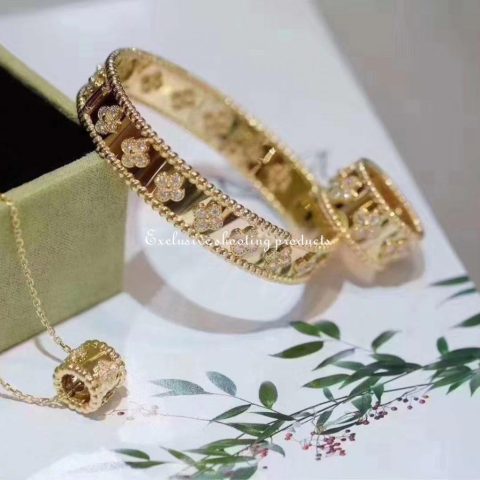 Van Cleef & Arpels VCARO9LN00 ring Perlée clovers Rose gold Diamond ring 6