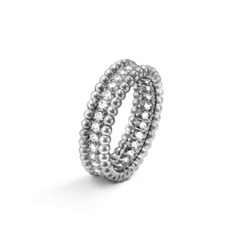 Van Cleef & Arpels VCARP4E200 Perlée diamonds ring 1 row White gold Diamond ring 1