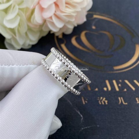 Van Cleef & Arpels VCARN32300 Perlée signature ring White gold ring 5