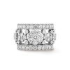 Van Cleef & Arpels VCARO3RM00 Ring Snowflake Diamond Platinum Band Ring 1