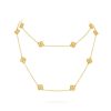 Van Cleef & Arpels VCARO8DG00-yg Sweet Alhambra Long Necklace 16 Motifs Yellow Gold 2 Van Cleef & Arpels VCARO8DG00-yg Sweet Alhambra Long Necklace 16 Motifs Yellow Gold 1