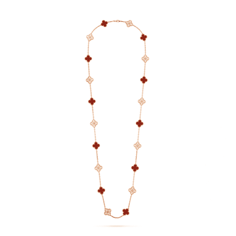 20 motifs yellow gold Carnelian necklace1