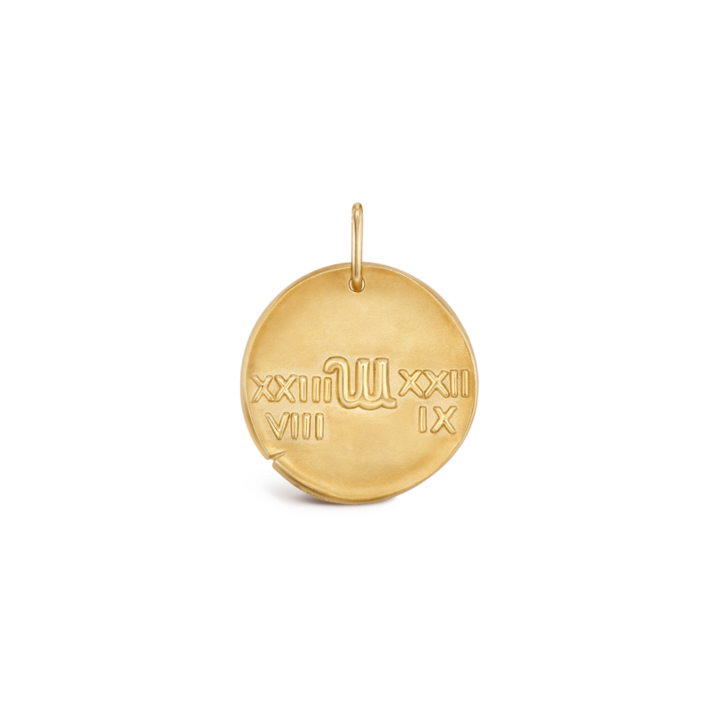 Van Cleef Arpels Zodiaque Medal Virginis Virgo Yellow Gold Vcarp7st00-4