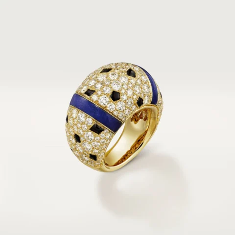 Cartier Panthère de Cartier Ring H4331900, Yellow Gold, Diamonds, Emeralds, Lapis Lazuli, Onyx 1