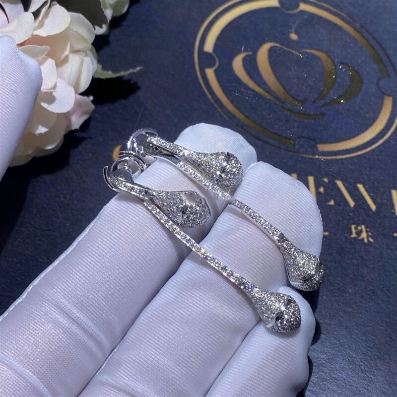 Marli New York White Gold Cleo Drop Diamond Earrings Model Cleo E7wgdd 4 14