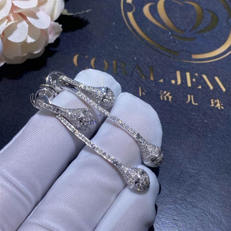 Marli New York White Gold Cleo Drop Diamond Earrings Model Cleo E7wgdd 5 16