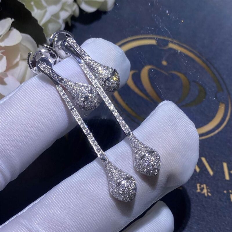 Marli New York White Gold Cleo Drop Diamond Earrings Model Cleo E7wgdd 6 17