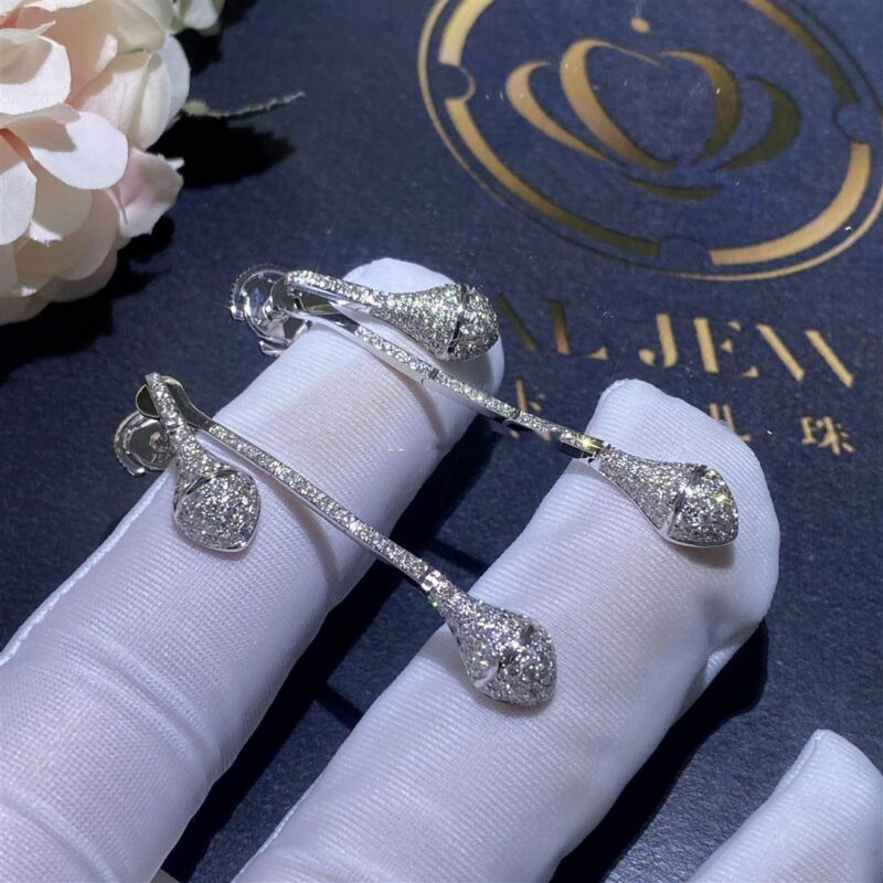 Marli New York White Gold Cleo Drop Diamond Earrings Model Cleo E7wgdd 7 17