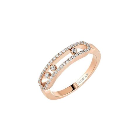Messika Baby Move Pave Ring 4683-PG Rose Gold and Diamonds