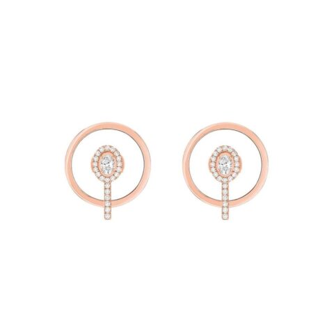 Messika Glam´azone Graphic Rose Gold Earrings 07179-PG