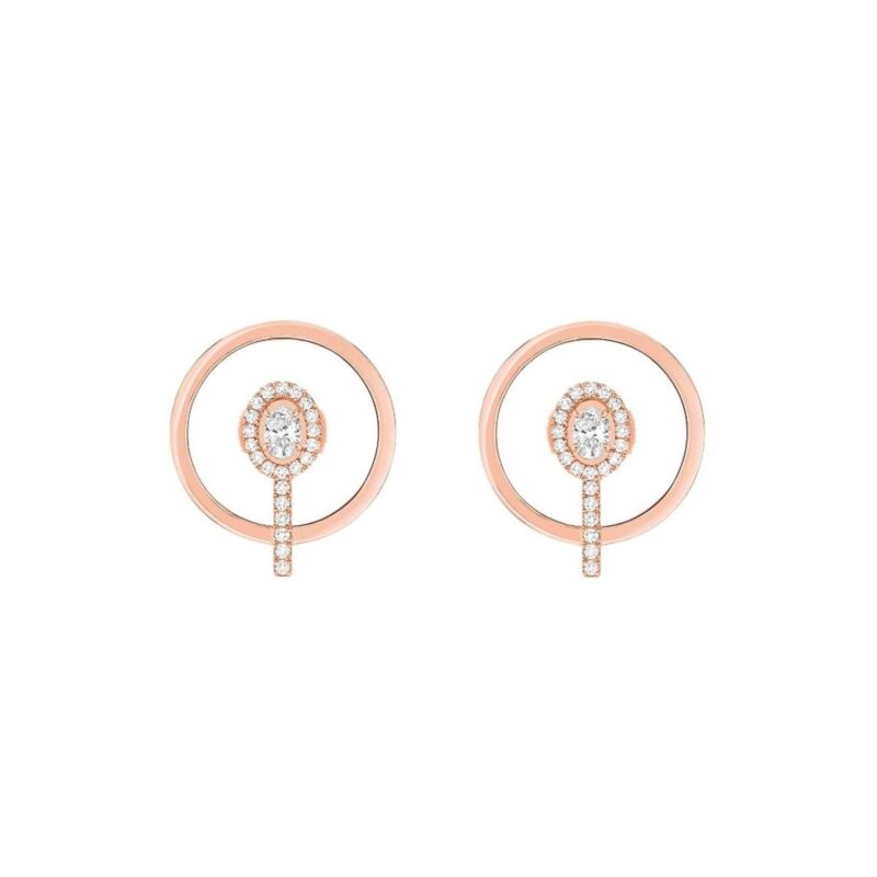 Messika Glam´azone Graphic Rose Gold Earrings 07179-PG