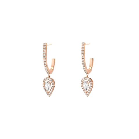 Messika Joy Rose Gold Earrings 07480-PG with Diamonds