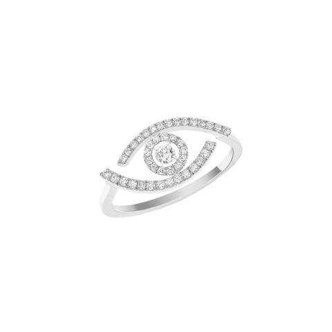 Messika Lucky Eye White Gold Ring 10037-WG with Diamonds