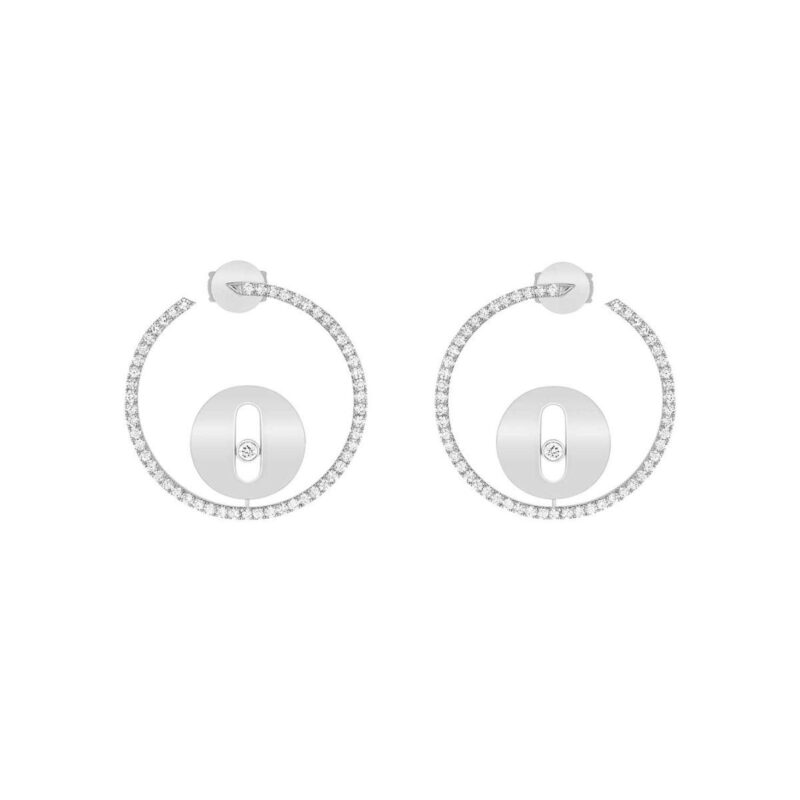 Messika Lucky Move White Gold Earrings 07515-WG with Diamonds