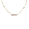 Messika Move Classique Collar Oro Rosa Brillantes Blancos 03997 PG 34