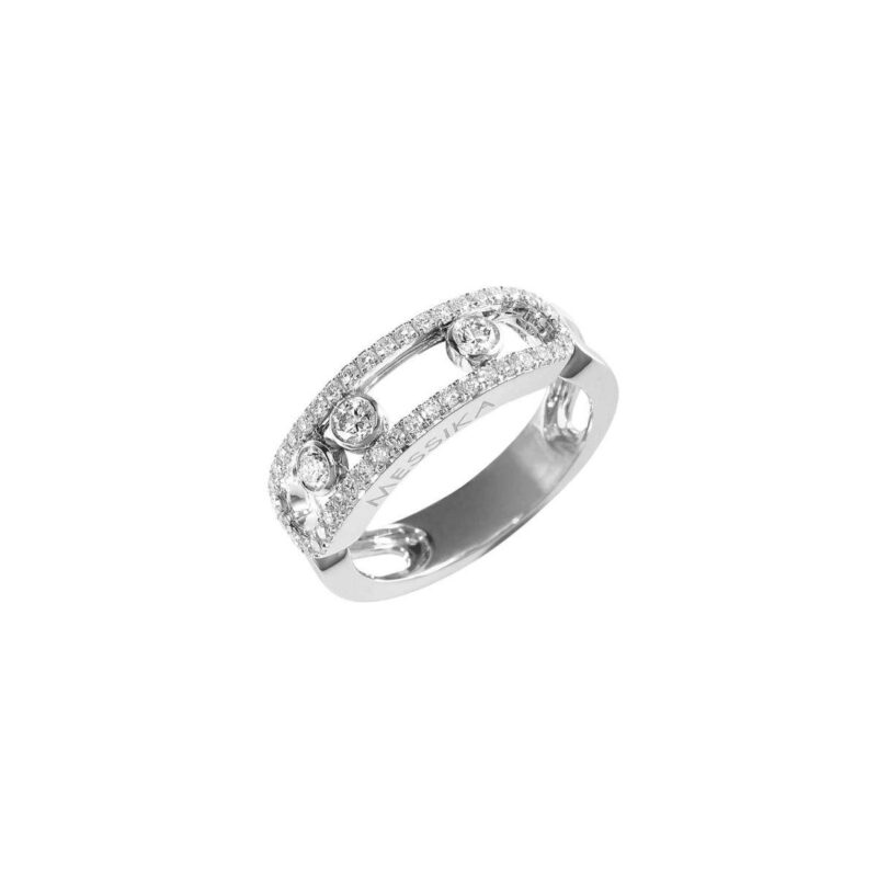 Messika Move Classique White Gold Ring 04000-WG with Diamonds