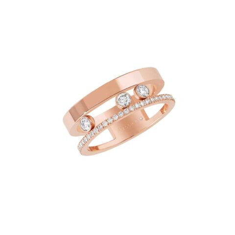 Messika Move Romane Rose Gold Ring With Diamonds 06516 PG 67