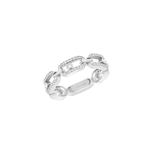 Messika Move Uno Multi Pave White Gold Ring 12012-WG with Diamonds