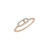 Messika Move Uno Pave Rose Gold Ring 05630-PG with Diamonds