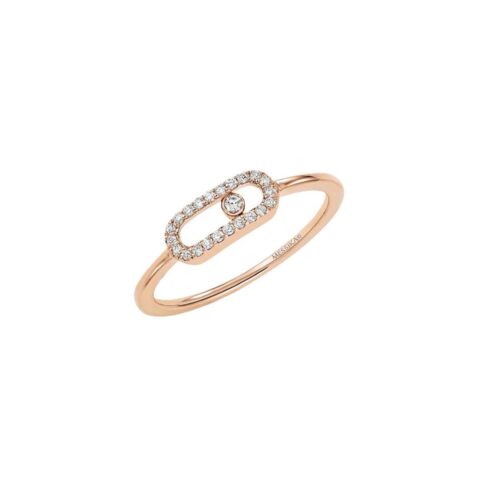 Messika Move Uno Rose Gold Ring With Diamonds 04705 PG 55